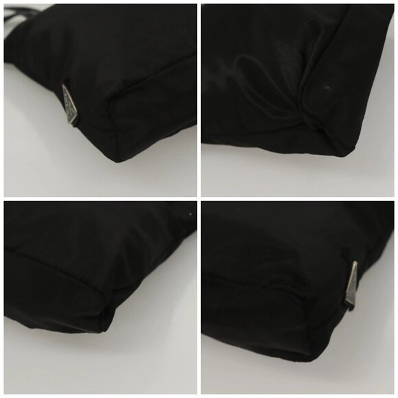 PRADA Shoulder Bag Nylon Black Silver Auth 130183 - Picture 14 of 16